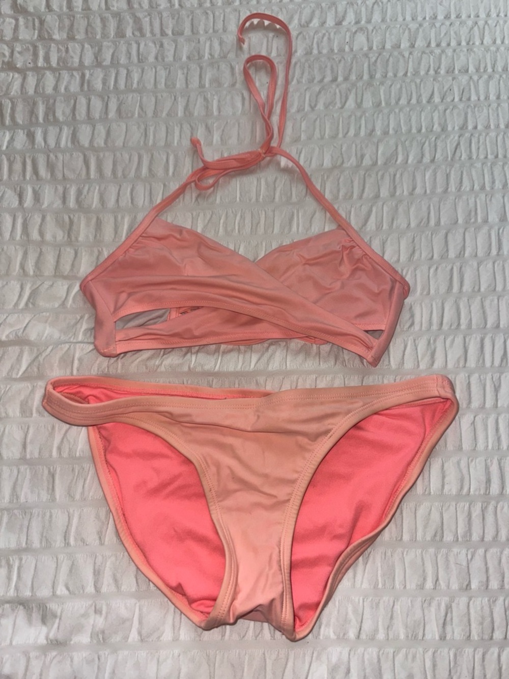 Xhilaration Coral Two-Piece Bikini Set
